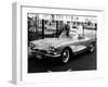 1961 Chevrolet Corvette on a Parking Meter, (C1961)-null-Framed Photographic Print