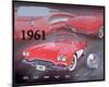 1961 Corvette-null-Mounted Art Print