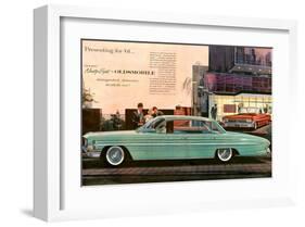 1961 GM Oldsmobile Classic 98-null-Framed Art Print