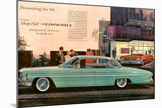 1961 GM Oldsmobile Classic 98-null-Mounted Art Print