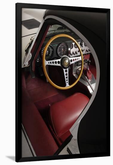 1961 Jaguar E Type Interior-S. Clay-Framed Photographic Print