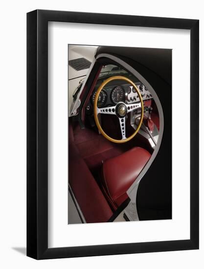 1961 Jaguar E Type Interior-S. Clay-Framed Photographic Print