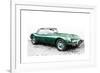 1961 Jaguar E-Type Watercolor-NaxArt-Framed Premium Giclee Print