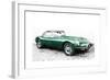 1961 Jaguar E-Type Watercolor-NaxArt-Framed Art Print