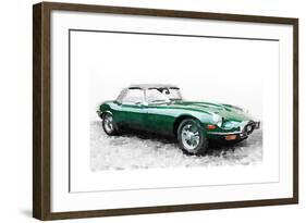 1961 Jaguar E-Type Watercolor-NaxArt-Framed Art Print