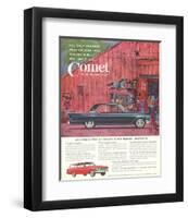 1961 Mercury-Comet Fine-Car…-null-Framed Art Print