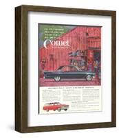 1961 Mercury-Comet Fine-Car…-null-Framed Art Print