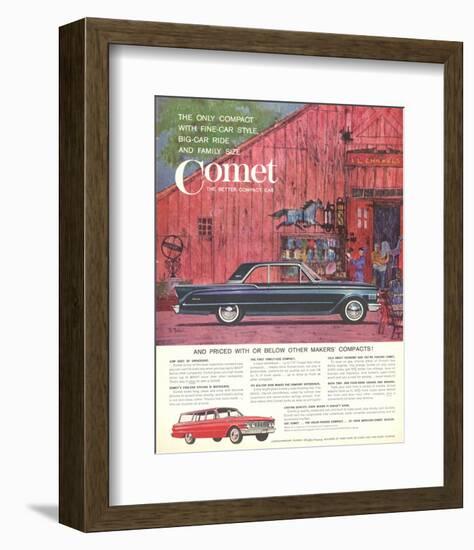 1961 Mercury-Comet Fine-Car…-null-Framed Art Print