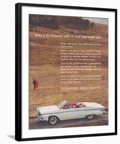 1961 Plymouth - Solid Beauty-null-Framed Art Print