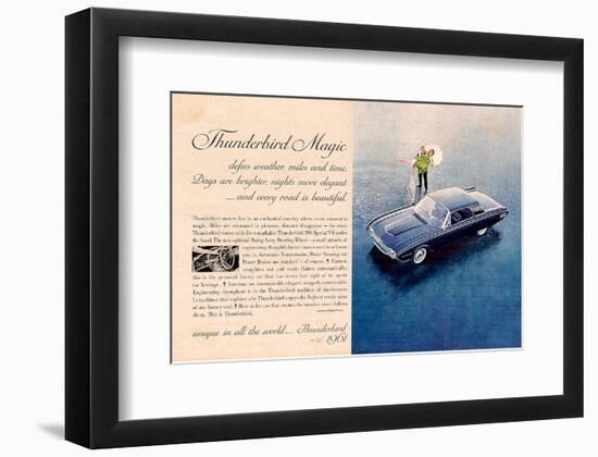 1961 Thunderbird Magic-null-Framed Art Print