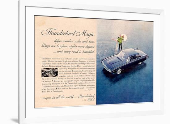 1961 Thunderbird Magic-null-Framed Art Print