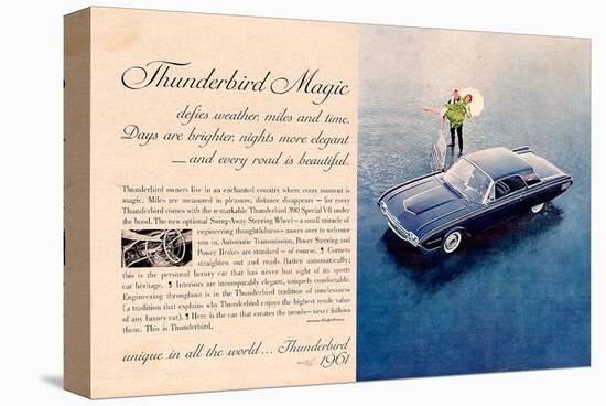 1961 Thunderbird Magic-null-Stretched Canvas