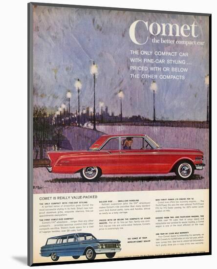 1961Mercury-Comet Value Packed-null-Mounted Art Print