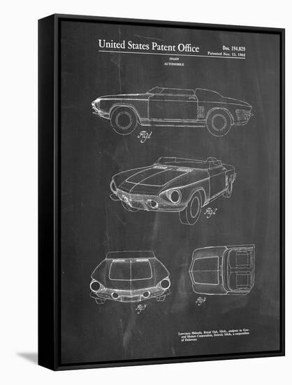 1962 Chevrolet Covair Super Spyder Concept Patent Print-Cole Borders-Framed Stretched Canvas