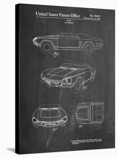 1962 Chevrolet Covair Super Spyder Concept Patent Print-Cole Borders-Stretched Canvas