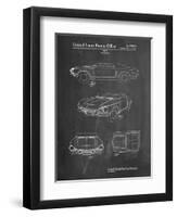 1962 Chevrolet Covair Super Spyder Concept Patent Print-Cole Borders-Framed Art Print