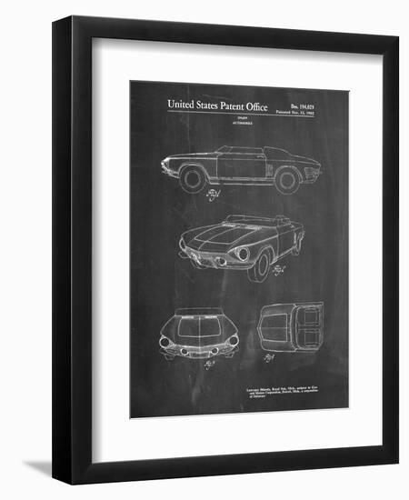 1962 Chevrolet Covair Super Spyder Concept Patent Print-Cole Borders-Framed Art Print