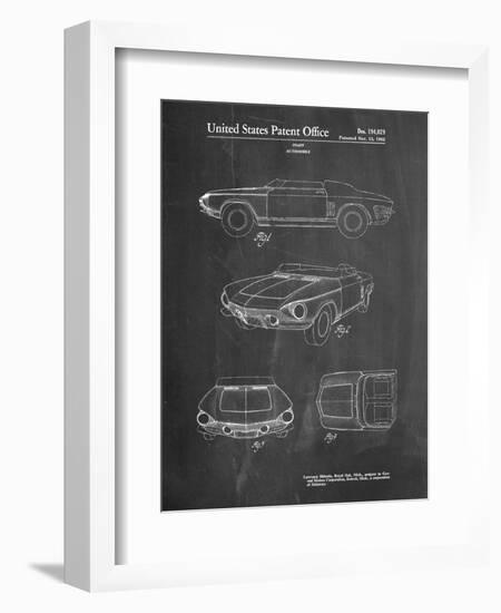 1962 Chevrolet Covair Super Spyder Concept Patent Print-Cole Borders-Framed Art Print
