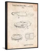 1962 Chevrolet Covair Super Spyder Concept Patent Print-Cole Borders-Framed Art Print