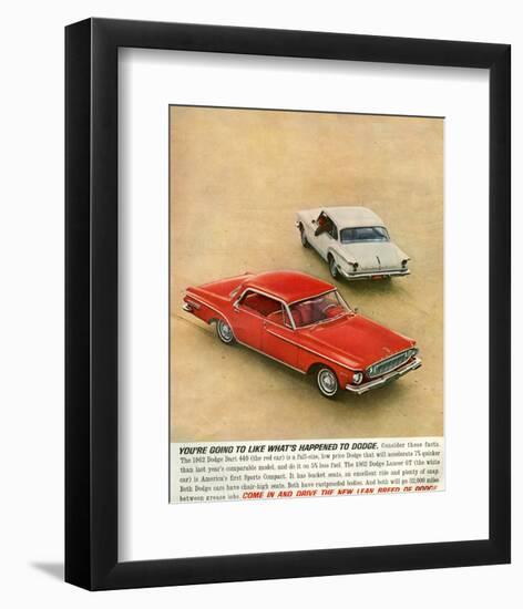 1962 Dodge Dart 440 &Lancer Gt-null-Framed Art Print