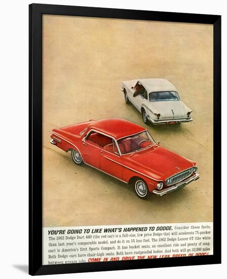 1962 Dodge Dart 440 &Lancer Gt-null-Framed Art Print