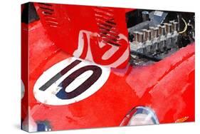 1962 Ferrari 250 GTO Engine Watercolor-NaxArt-Stretched Canvas