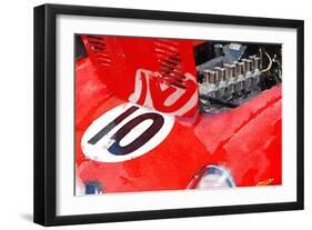 1962 Ferrari 250 GTO Engine Watercolor-NaxArt-Framed Art Print