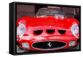 1962 Ferrari 250 GTO Front Watercolor-NaxArt-Framed Stretched Canvas