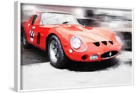 1962 Ferrari 250 GTO Watercolor-NaxArt-Framed Art Print