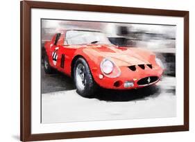 1962 Ferrari 250 GTO Watercolor-NaxArt-Framed Premium Giclee Print