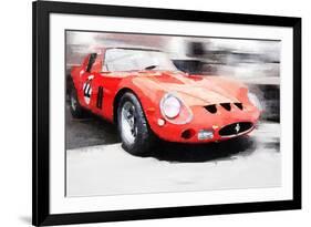 1962 Ferrari 250 GTO Watercolor-NaxArt-Framed Premium Giclee Print