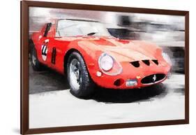 1962 Ferrari 250 GTO Watercolor-NaxArt-Framed Art Print