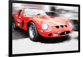 1962 Ferrari 250 GTO Watercolor-NaxArt-Framed Art Print