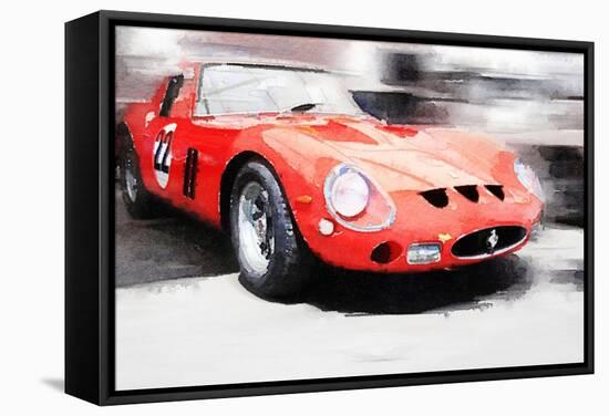 1962 Ferrari 250 GTO Watercolor-NaxArt-Framed Stretched Canvas