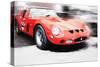 1962 Ferrari 250 GTO Watercolor-NaxArt-Stretched Canvas