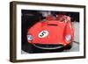 1962 Ferrari in the Pits Watercolor-NaxArt-Framed Art Print