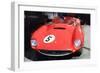 1962 Ferrari in the Pits Watercolor-NaxArt-Framed Art Print