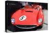 1962 Ferrari in the Pits Watercolor-NaxArt-Stretched Canvas