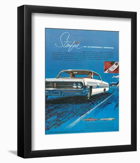 1962 GM Oldsmobile Starfire-null-Framed Art Print