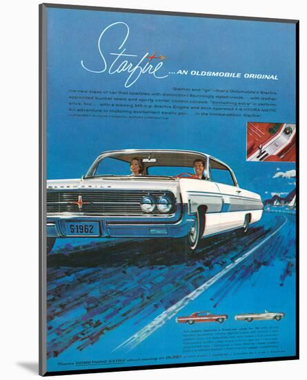 1962 GM Oldsmobile Starfire-null-Mounted Art Print