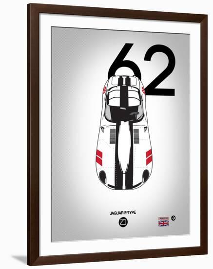 1962 Jaguar E-Type-NaxArt-Framed Art Print