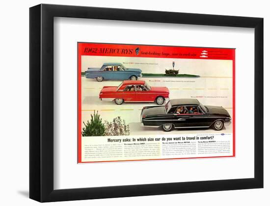 1962 Mercury-Travel in Comfort-null-Framed Art Print