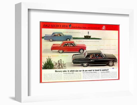 1962 Mercury-Travel in Comfort-null-Framed Art Print