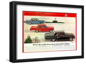 1962 Mercury-Travel in Comfort-null-Framed Art Print