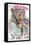 1962 Moulin Rouge cancan rose-Pierre Okley-Framed Stretched Canvas