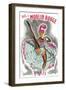 1962 Moulin Rouge cancan rose-Pierre Okley-Framed Giclee Print