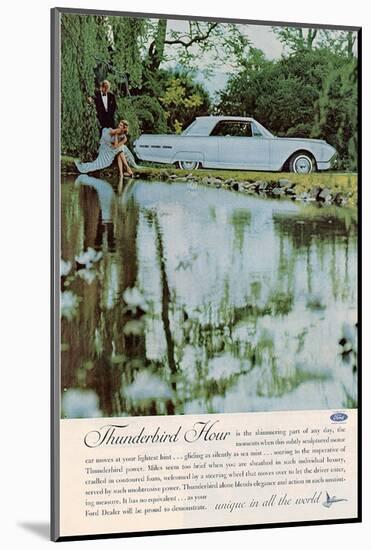 1962 Thunderbird Hour - Unique-null-Mounted Art Print
