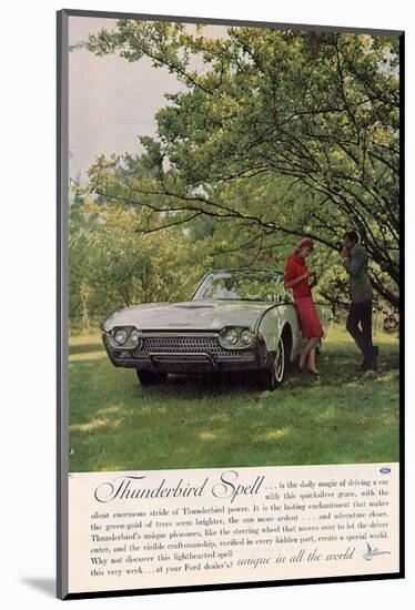 1962 Thunderbird Spell-null-Mounted Art Print