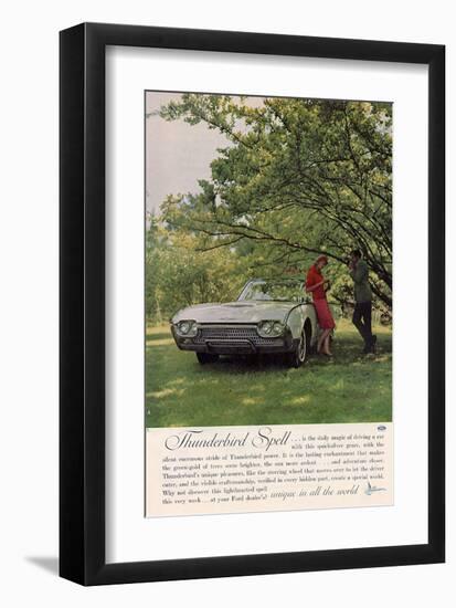 1962 Thunderbird Spell-null-Framed Art Print