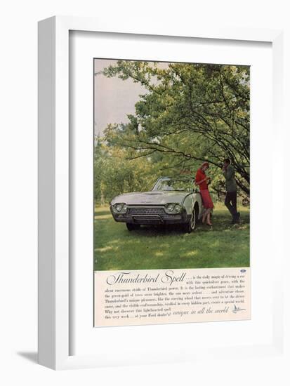 1962 Thunderbird Spell-null-Framed Art Print